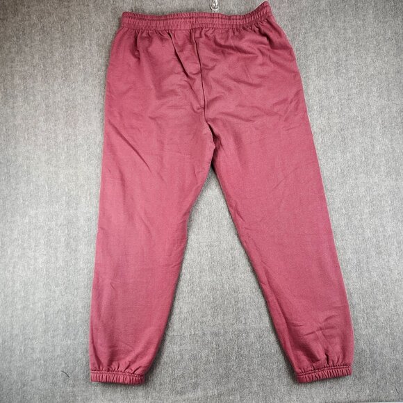 Freeze NY Winnie The Pooh Jogger Burgundy Women Size 2XL Fleece Tonal Embroidery - Picture 9 of 16